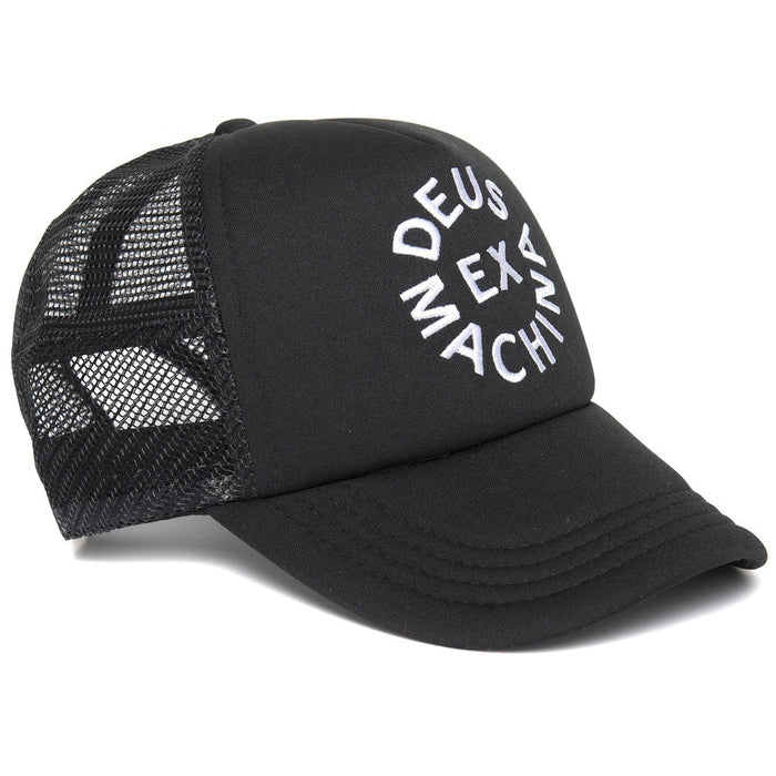 Circle Logo Trucker Hat - Black, view 2