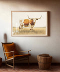 Classic Watercolors #1 - Longhorn by Head West Studio
