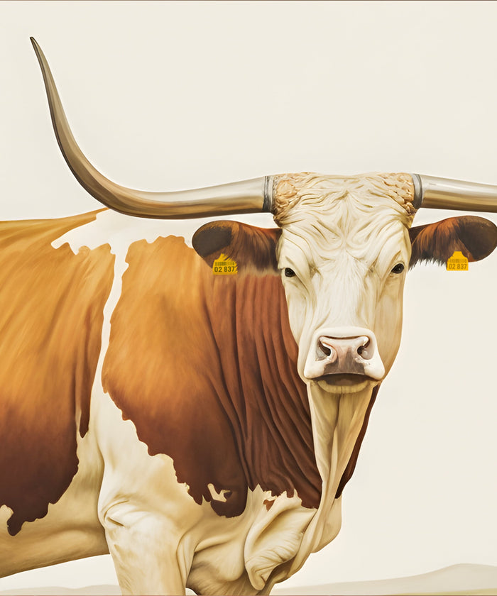 Classic Watercolors #1 - Longhorn by Head West Studio