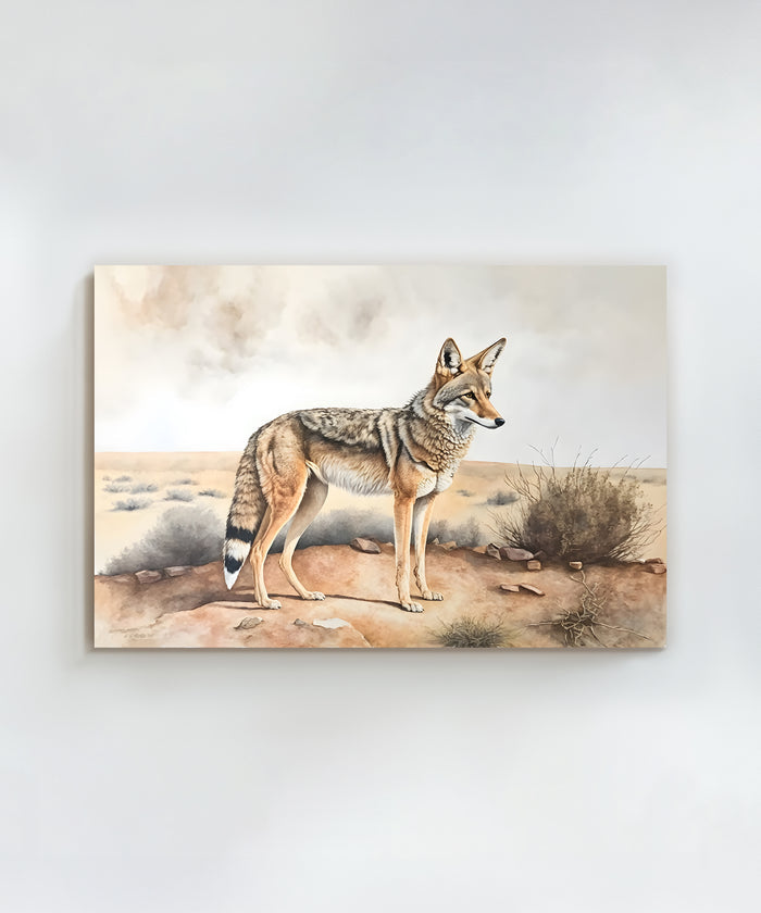 Classic Watercolors #3 - Coyote by Head West Studio