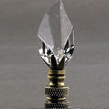 CLEAR LEAF CRYSTAL FINIAL
