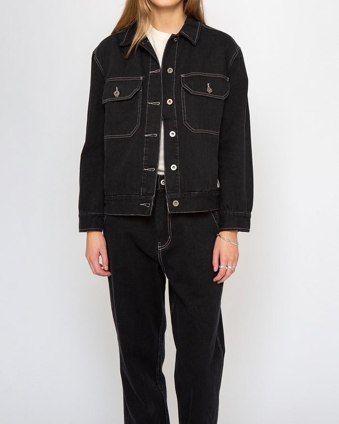 Coby Jacket (Oversized Fit) - Black, view 1
