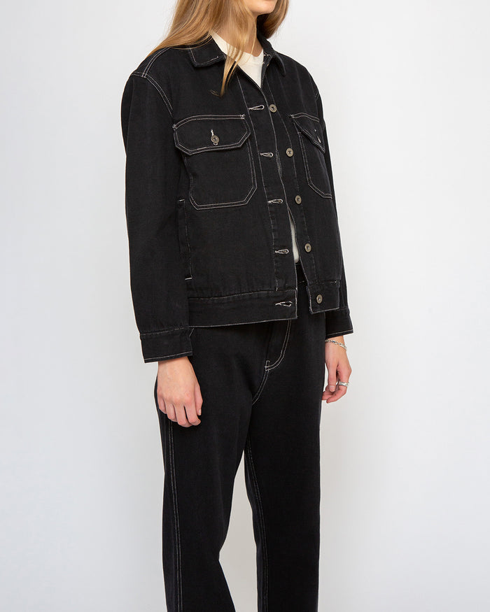 Coby Jacket (Oversized Fit) - Black, view 3