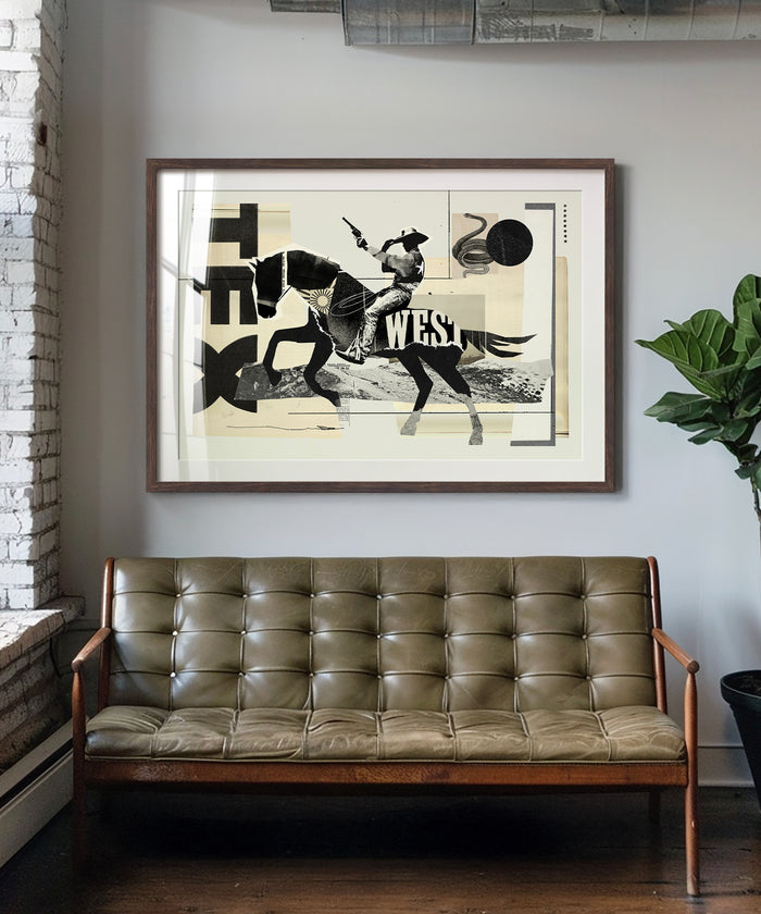 Collage Cowboy #3 by Head West Studio