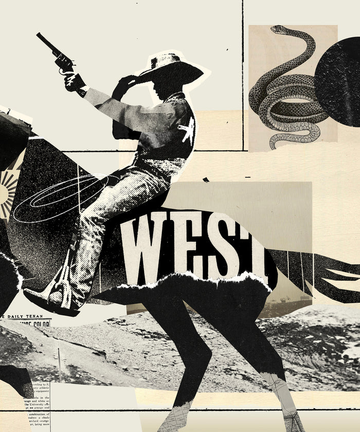 Collage Cowboy #3 by Head West Studio