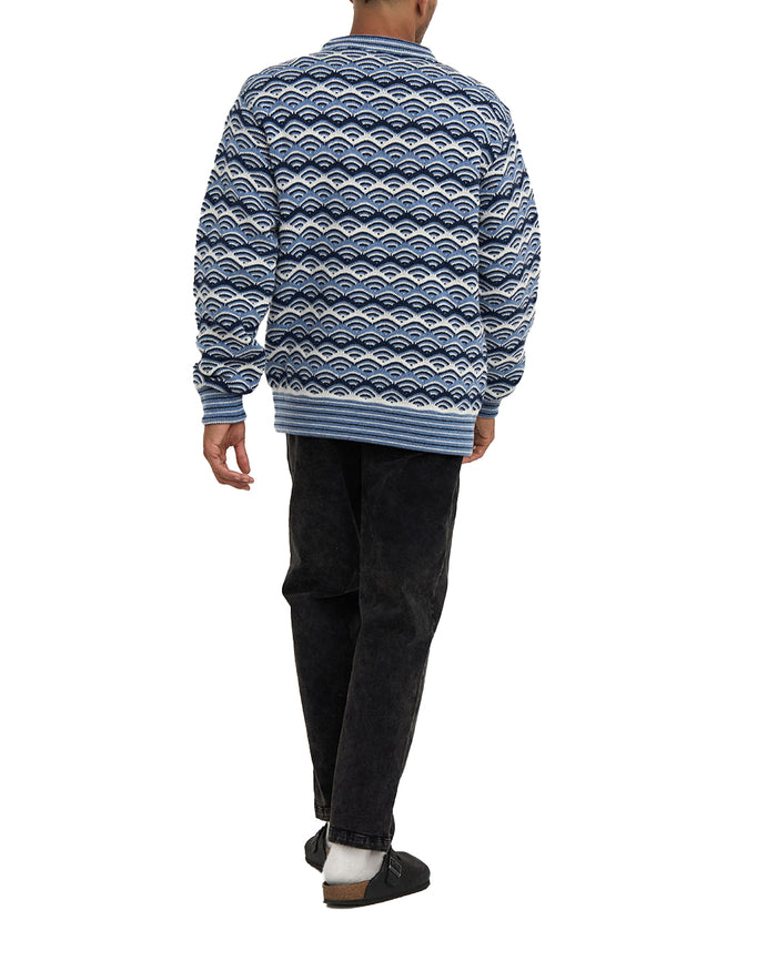 Comber Knit Sweater - Maui Blue, view 3|Model