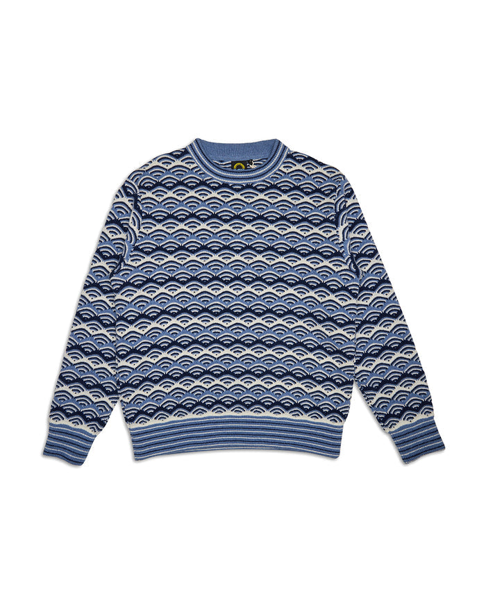 Comber Knit Sweater - Maui Blue, view 4|Flatlay