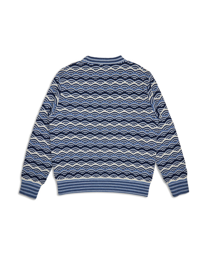 Comber Knit Sweater - Maui Blue, view 5|Flatlay