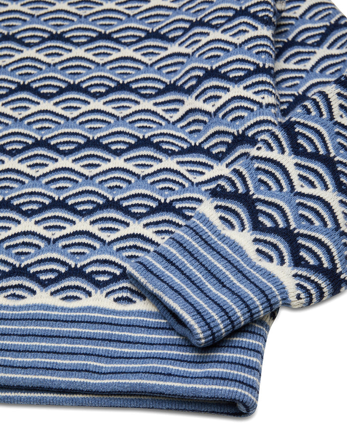 Comber Knit Sweater - Maui Blue, view 7|Flatlay