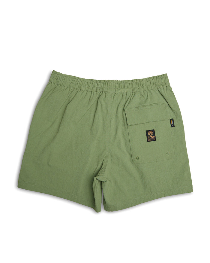 Cordura Glide Swim Short - Oil Green, view 5|Flatlay