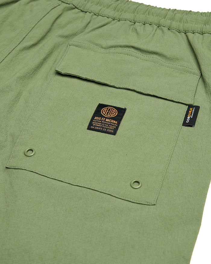 Cordura Glide Swim Short - Oil Green, view 7|Flatlay