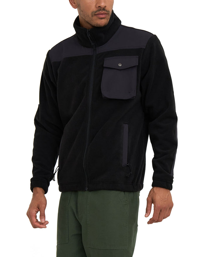 Cordura Polatec Fleece - Black, view 1|Model