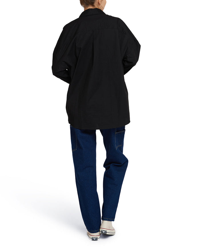 Cove Shirt - Caviar, view 3|Model