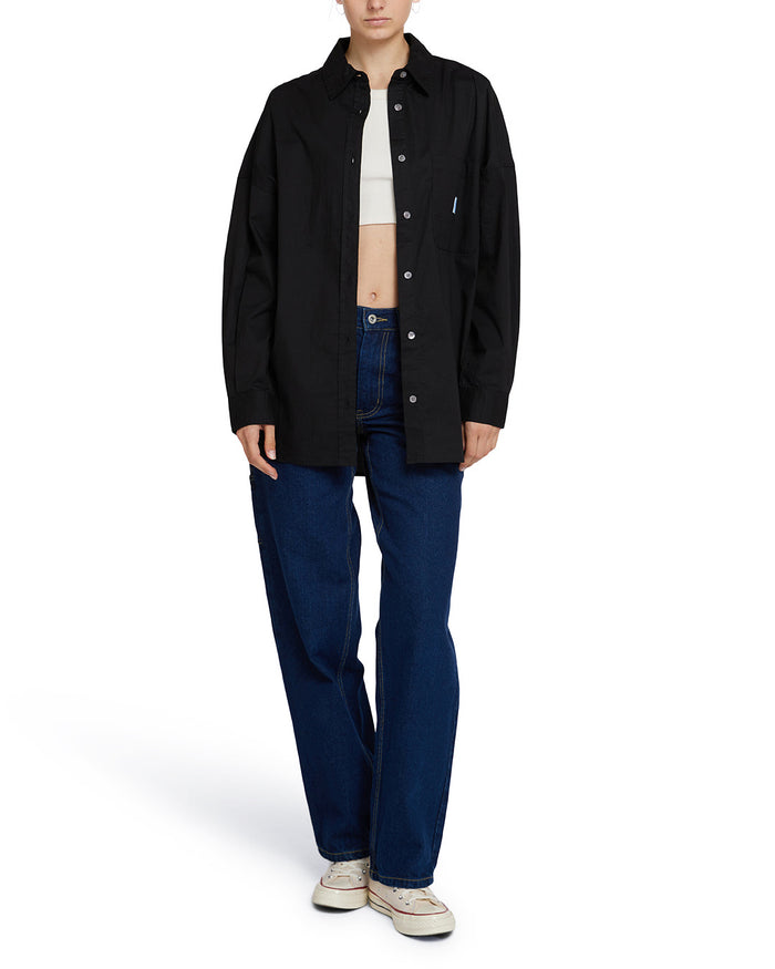 Cove Shirt - Caviar, view 4|Model