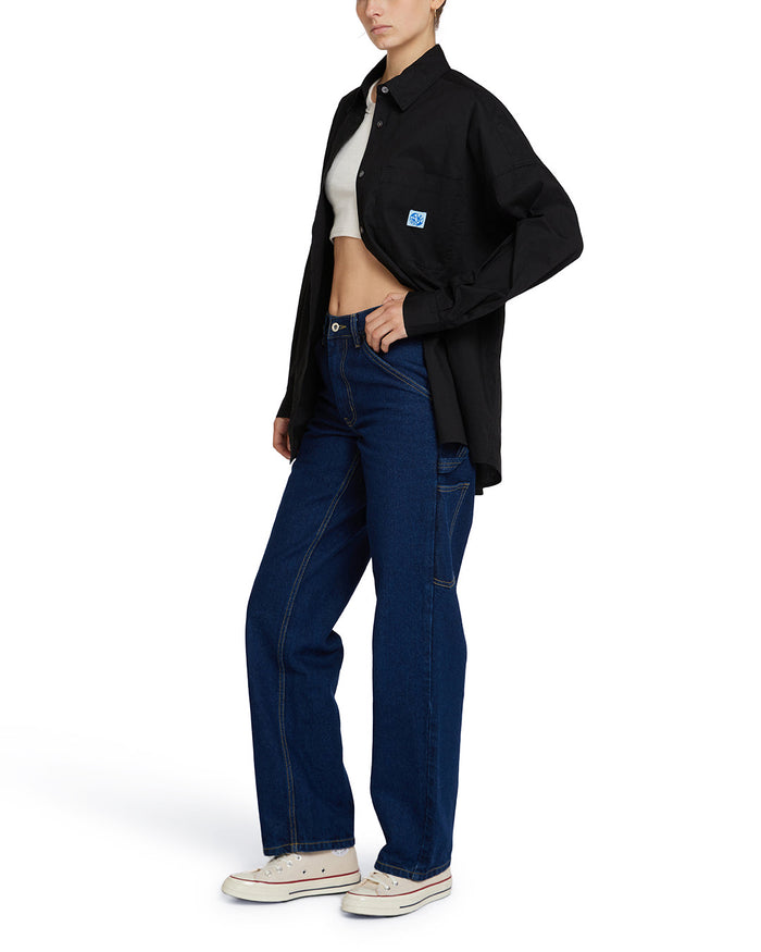 Cove Shirt - Caviar, view 5|Model