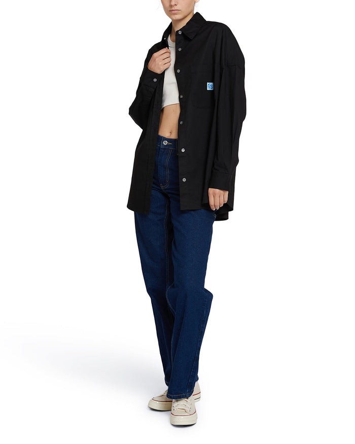 Cove Shirt - Caviar, view 6|Model