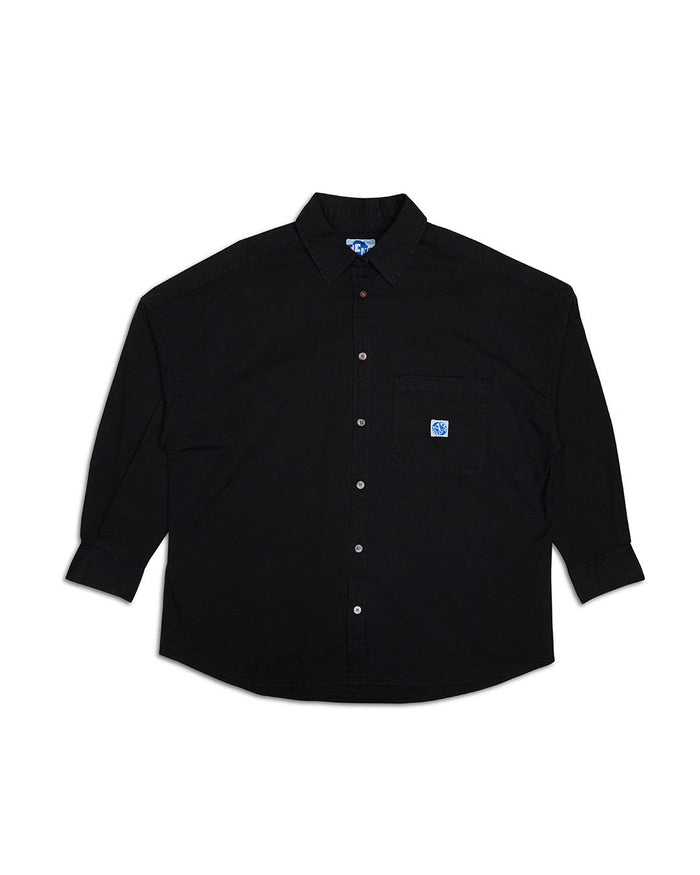 Cove Shirt - Caviar, view 7|Flatlay