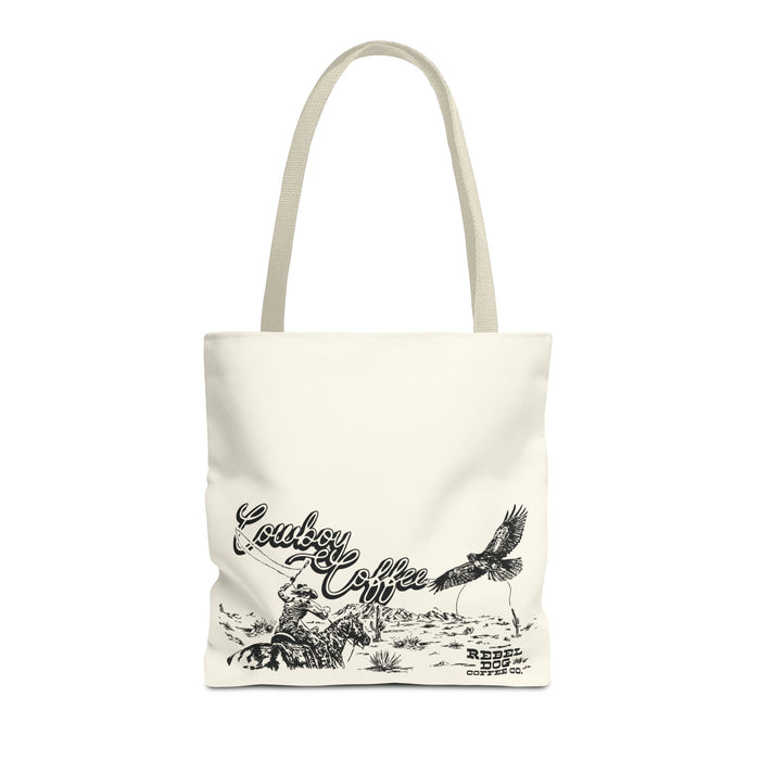 Cowboy Coffee B&W Tote Bag