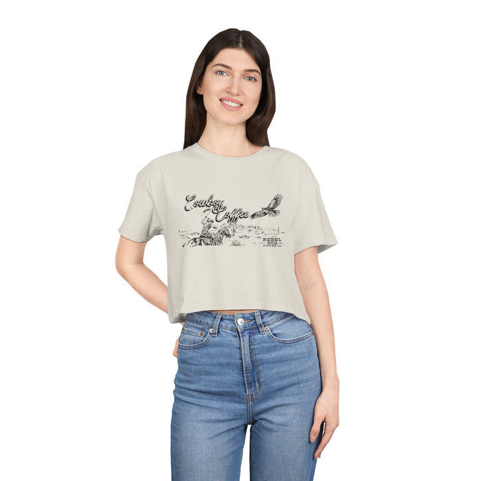 Cowboy Coffee Crop Tee