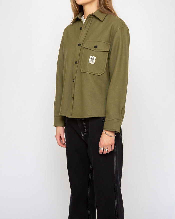 CPO Wool Shirt Olive Drab, view 3