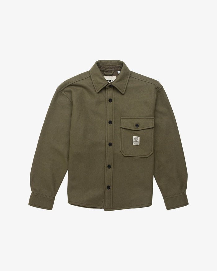 CPO Wool Shirt Olive Drab, view 5