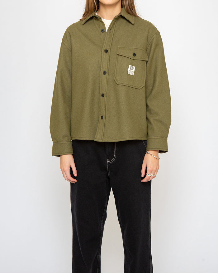 CPO Wool Shirt Olive Drab, view 7