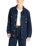 Crosby Denim Jacket - Dry Indigo, view 1|Model