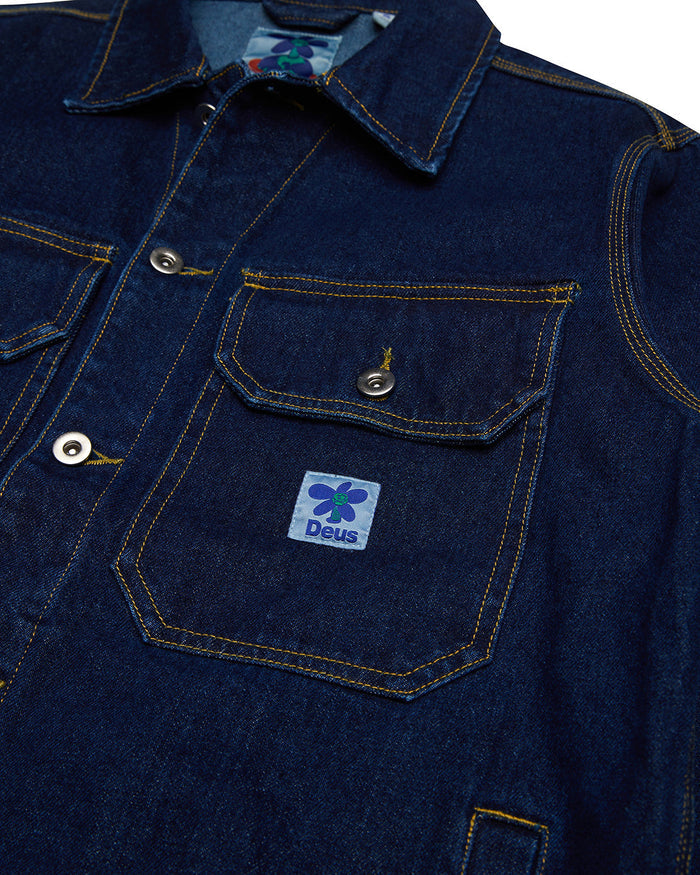 Crosby Denim Jacket - Dry Indigo, view 7|Flatlay