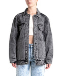 Crosby Work Jacket - Black Acid Stonewash, view 1|Model
