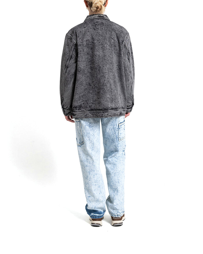 Crosby Work Jacket - Black Acid Stonewash, view 2|Model