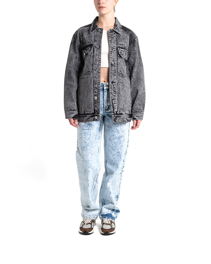 Crosby Work Jacket - Black Acid Stonewash, view 4|Model