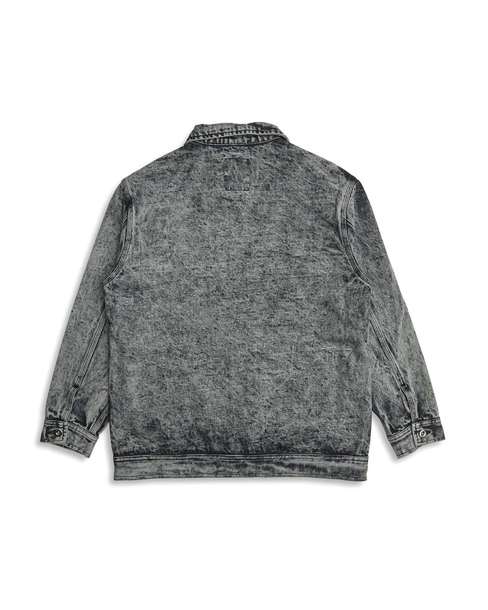 Crosby Work Jacket - Black Acid Stonewash, view 6|Flatlay