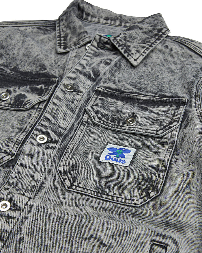 Crosby Work Jacket - Black Acid Stonewash, view 8