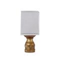 Crystal Finial - 2" h Brass