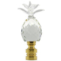 Crystal Pineapple Finial - 3" h Brass Base