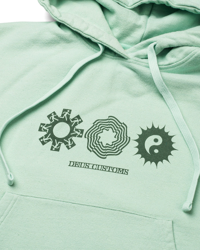 Cultivate Hoodie - Granite Green, view 5|Flatlay