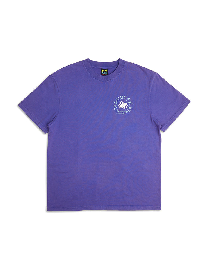 Custom Leisure Tee - Deep Blue, view 3|Flatlay