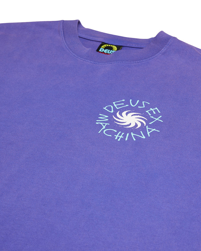 Custom Leisure Tee - Deep Blue, view 5|Flatlay