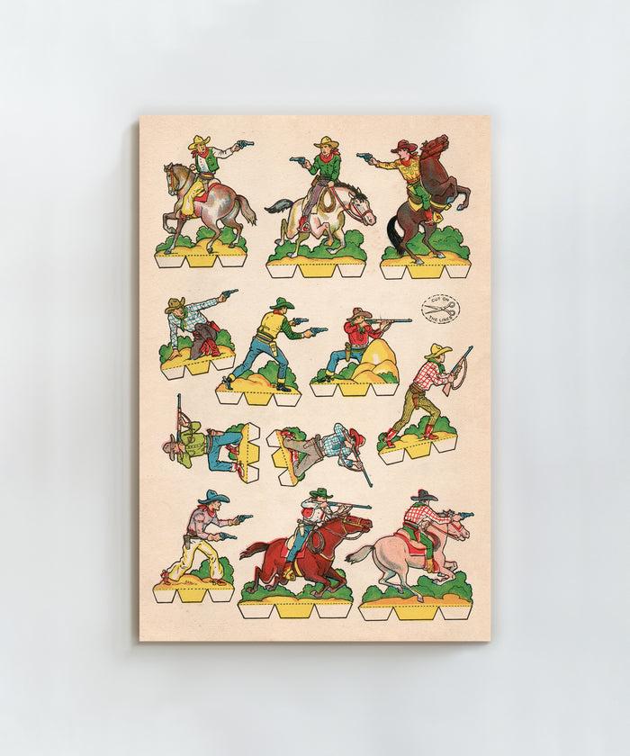 Cutout Warriors of the West #3 by Head West Studio