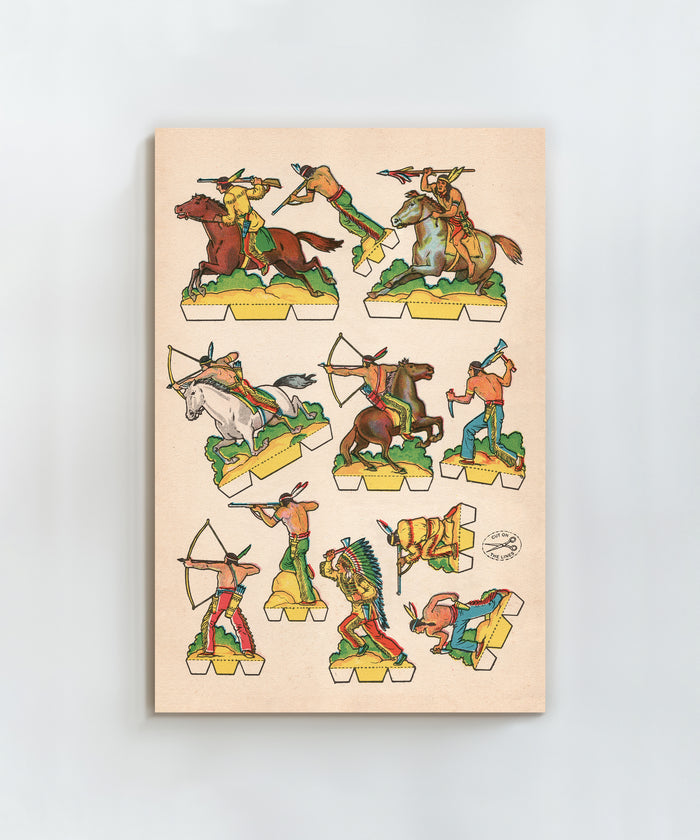 Cutout Warriors of the West #4 by Head West Studio
