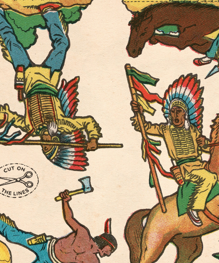 Cutout Warriors of the West #6 by Head West Studio