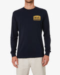 Daft Steady Long Sleeve Tee - Navy, view 1
