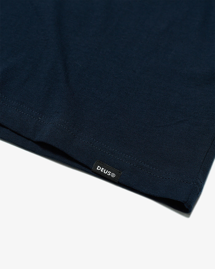 Daft Steady Long Sleeve Tee - Navy, view 7