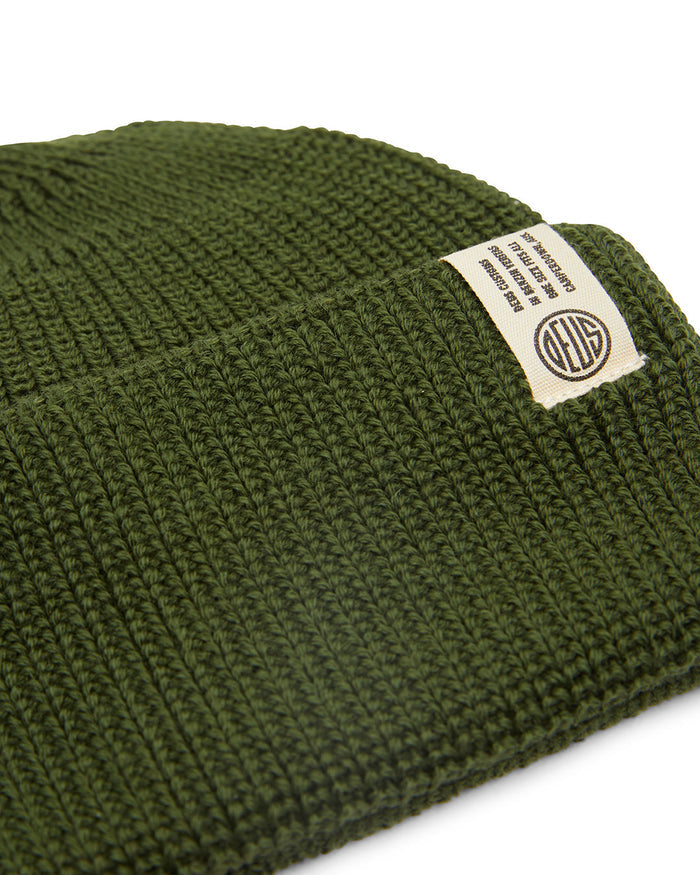 Deck Beanie - Olive, view 3|Flatlay