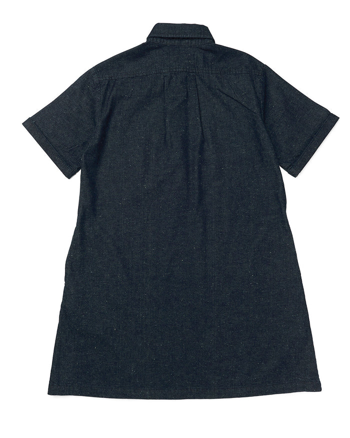 Denim Honour Shirt Dress - Dark Indigo, view 7|Flatlay