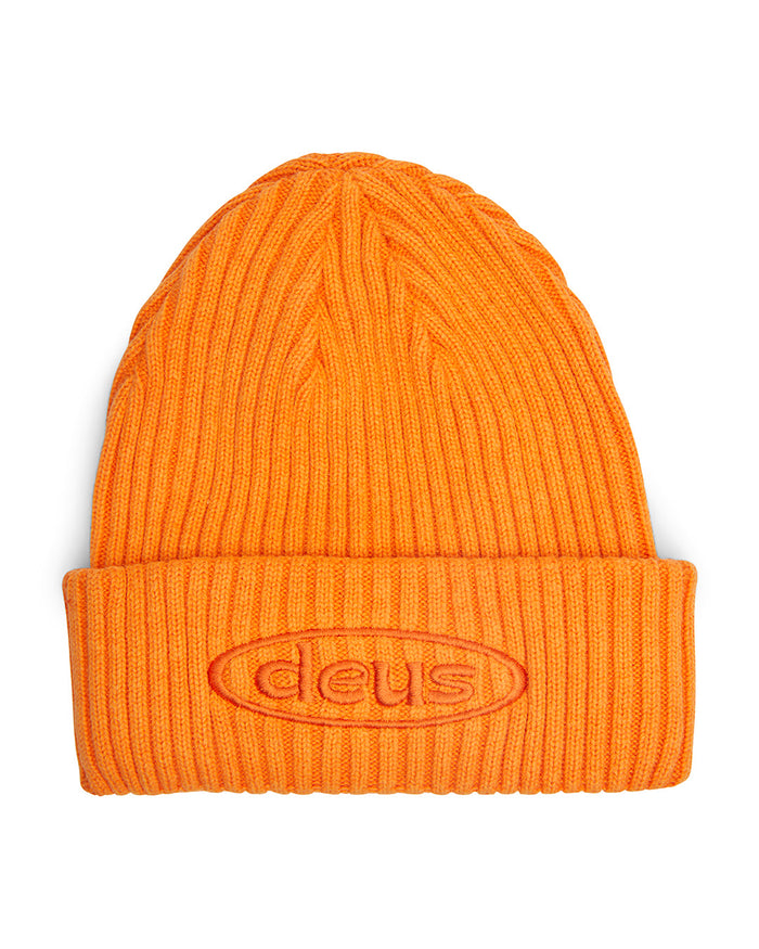 Detroit Beanie - Nectarine, view 1|Flatlay