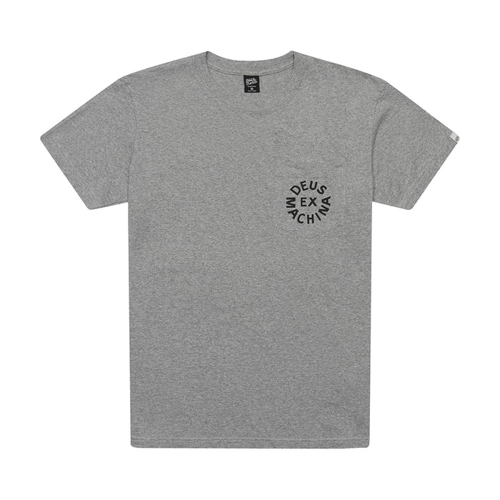 Deus Logo Tee - Grey Marle, view 1