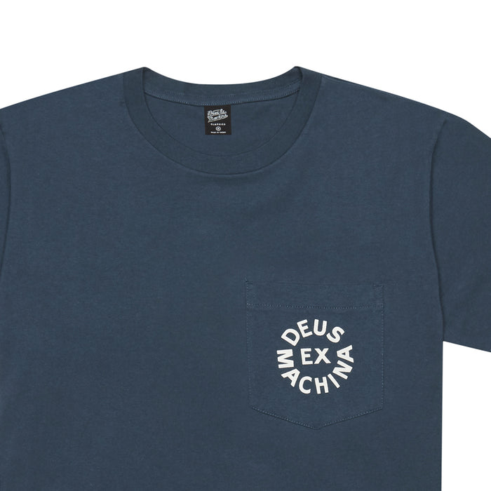 Deus Logo Tee - Navy, view 3