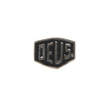 Deus Shield Pin - Black, view 1|Flatlay