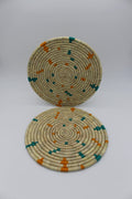 Dining Table Mats/Placemats - Heat Resistant Trivet for Hot Pots, Coffee Table, Side Table (Natural, 12 inch - Set of 4